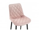 Стул на металлокаркасе Баодин велюр розовый / черный в Каменске-Уральском
