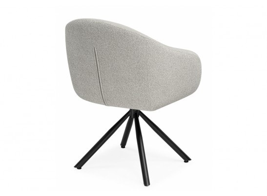 Стул на металлокаркасе Бартон 1 ткань мадера 3 / черный матовый в Каменске-Уральском