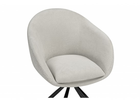 Стул на металлокаркасе Бартон 1 ткань мадера 3 / черный матовый в Каменске-Уральском