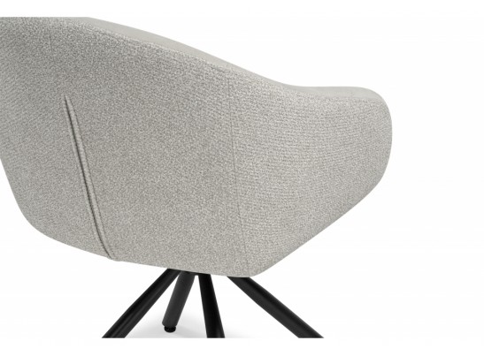 Стул на металлокаркасе Бартон 1 ткань мадера 3 / черный матовый в Каменске-Уральском