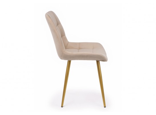 Стул на металлокаркасе Челси 360 К бежевый (zd 210) / золотой в Каменске-Уральском
