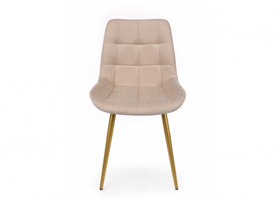 Стул на металлокаркасе Челси 360 К бежевый (zd 210) / золотой в Каменске-Уральском