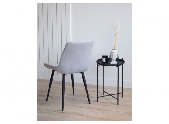 Стул на металлокаркасе Челси К светло-серый (zd 960) / черный в Каменске-Уральском