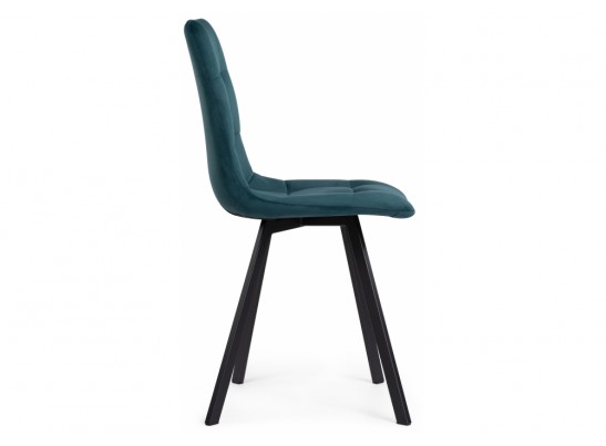 Стул на металлокаркасе Чилли морская волна / черный в Каменске-Уральском