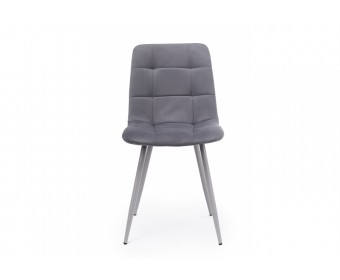 Стул на металлокаркасе Чилли темно-серый / серый