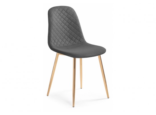 Стул на металлокаркасе Dabl dark gray / gold в Каменске-Уральском