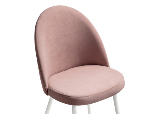 Стул на металлокаркасе Дагрун белый / пыльно-розовый в Каменске-Уральском