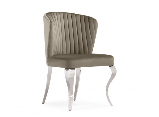 Стул на металлокаркасе Edwin light beige / steel в Каменске-Уральском
