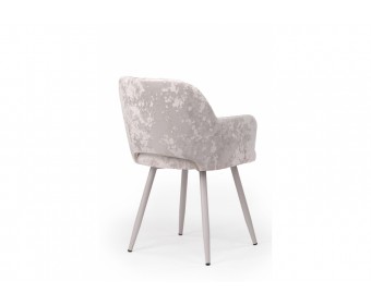 Стул на металлокаркасе Эолин латте (simple 008) / серый