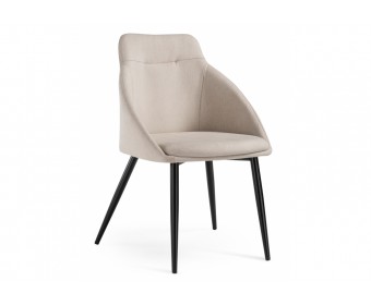 Стул на металлокаркасе Фусе бежевый / черный