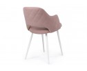 Стул на металлокаркасе Гутрид прошивка ромбы сзади пыльно-розовый / белый в Каменске-Уральском