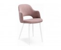 Стул на металлокаркасе Гутрид прошивка ромбы сзади пыльно-розовый / белый в Каменске-Уральском