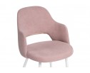 Стул на металлокаркасе Гутрид прошивка ромбы сзади пыльно-розовый / белый в Каменске-Уральском