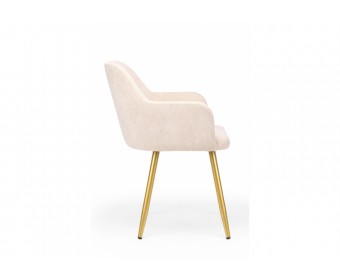 Стул на металлокаркасе Инфини латте (ocean 003) / золотой