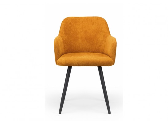 Стул на металлокаркасе Инфини терракота (ocean 015) / черный в Каменске-Уральском