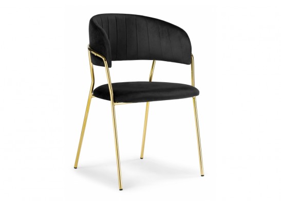 Стул на металлокаркасе Kamelia black / gold в Каменске-Уральском