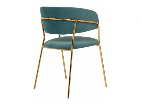 Стул на металлокаркасе Kamelia green / gold в Каменске-Уральском