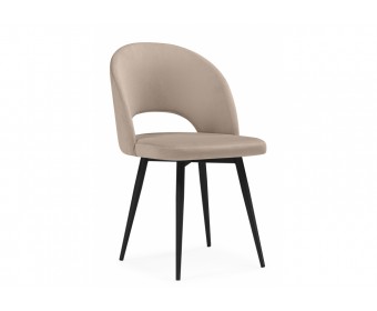 Стул на металлокаркасе Курбис бежевый (zd 210) / черный