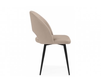 Стул на металлокаркасе Курбис бежевый (zd 210) / черный