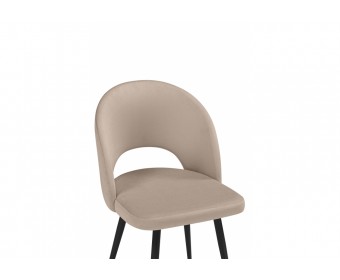 Стул на металлокаркасе Курбис бежевый (zd 210) / черный