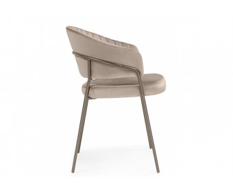 Стул на металлокаркасе Лео светло-коричневый (H-61) / коричневый