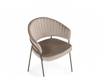 Стул на металлокаркасе Лео светло-коричневый (H-61) / коричневый