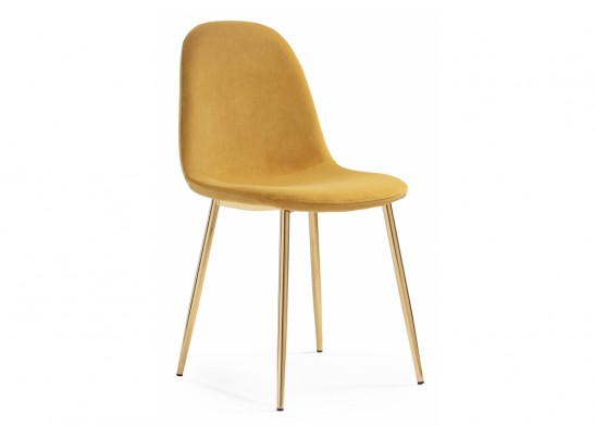 Стул на металлокаркасе Lilu 1 yellow / gold в Каменске-Уральском