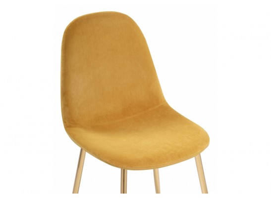 Стул на металлокаркасе Lilu 1 yellow / gold в Каменске-Уральском