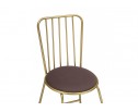 Стул на металлокаркасе Лирион какао велюр / золото в Каменске-Уральском