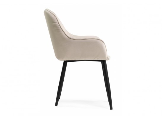 Стул на металлокаркасе Олму бежевый / черный в Каменске-Уральском