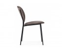 Стул на металлокаркасе Саранда кофе / черный глянец в Каменске-Уральском