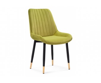 Стул на металлокаркасе Seda 1 khaki / gold / black