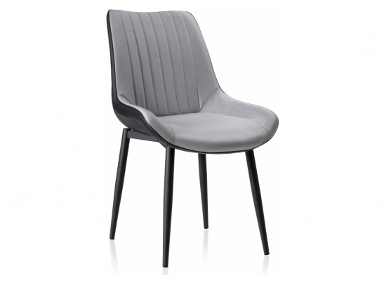 Стул на металлокаркасе Seda black / light gray в Каменске-Уральском
