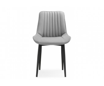 Стул на металлокаркасе Седа К светло-серый / черный