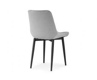 Стул на металлокаркасе Седа К светло-серый / черный