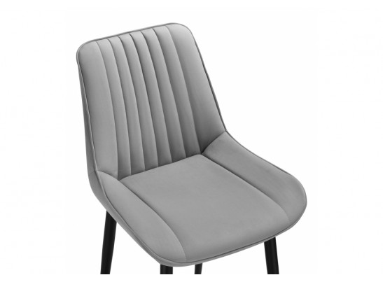 Стул на металлокаркасе Седа К светло-серый / черный в Каменске-Уральском