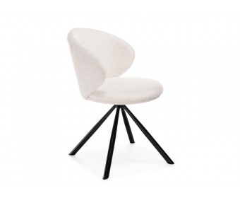 Стул на металлокаркасе Solomon крутящийся white / black