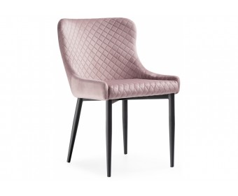 Стул на металлокаркасе Teo light purple / black