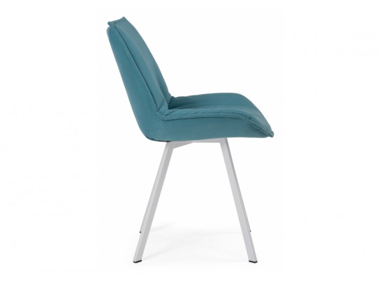 Стул на металлокаркасе Тува бирюзовый / белый каркас в Каменске-Уральском