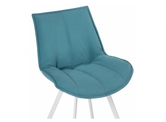 Стул на металлокаркасе Тува бирюзовый / белый каркас в Каменске-Уральском