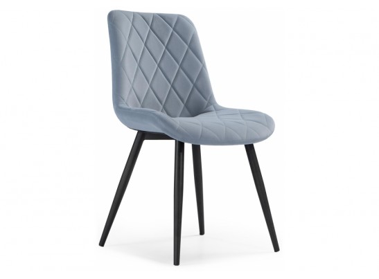 Стул на металлокаркасе Fox light blue / black в Каменске-Уральском