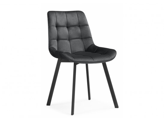 Стулья на металлокаркасе Челси 360 темно-серый (ZD 995) / черный в Каменске-Уральском