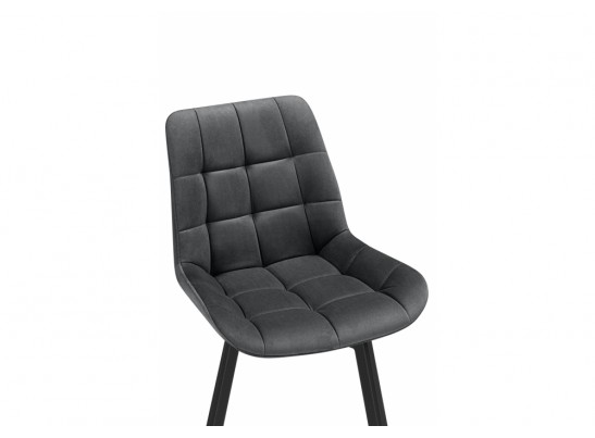 Стулья на металлокаркасе Челси 360 темно-серый (ZD 995) / черный в Каменске-Уральском