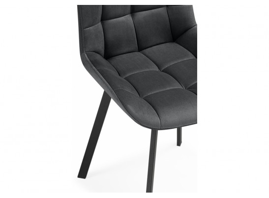 Стулья на металлокаркасе Челси 360 темно-серый (ZD 995) / черный в Каменске-Уральском