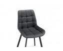 Стулья на металлокаркасе Челси 360 темно-серый (ZD 995) / черный в Каменске-Уральском