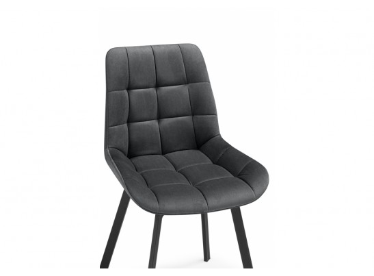 Стулья на металлокаркасе Челси 360 темно-серый (ZD 995) / черный в Каменске-Уральском