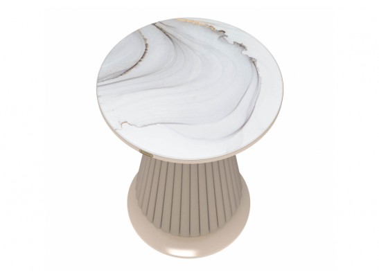 Журнальный стол Sheffilton SHT-CT38-C2 корица/мраморное золото в Каменске-Уральском