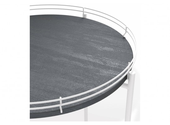 Журнальный столик Sheffilton SHT-CT20 каменный уголь / белый муар в Каменске-Уральском