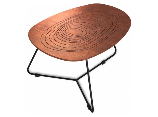 Журнальный столик SHT-CT52-3 кариф / черный муар в Каменске-Уральском