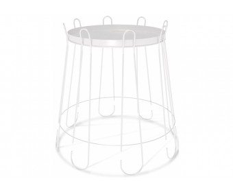 Журнальный столик SHT-CT6 белый муар